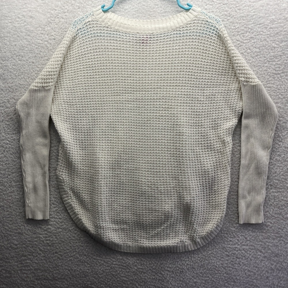 Vince Camuto Sweater Womens XS White Soft Knit Pullover Long Sleeve Active Chore - Picture 10 of 15